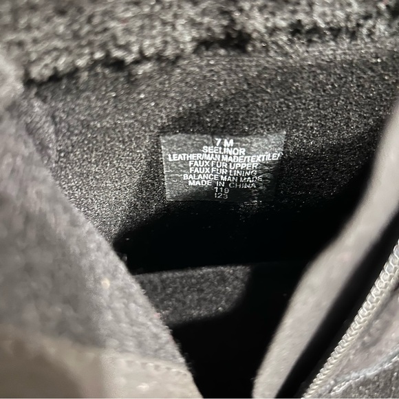 Easy Spirit Elinor Black Winter Ankle Boots with Faux Fur Lining SZ 7 - Picture 5 of 6